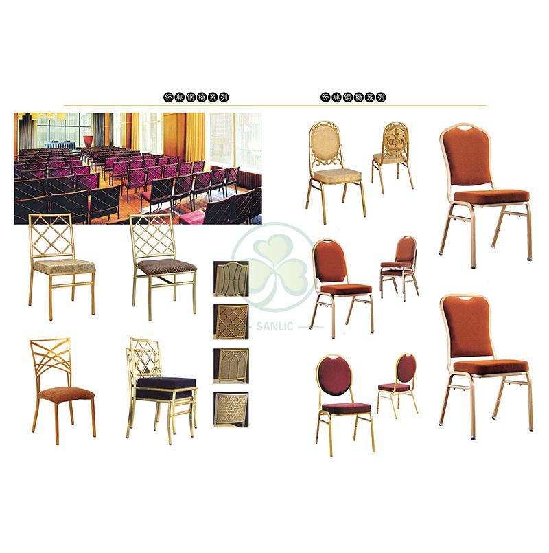 Classic Iron Steel Chiavari Chair Aluminium Napoleon Chair Metal Banquet Chairs for Various Social Events  SL-MC2198SABC